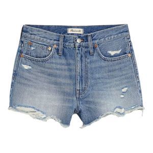 Madewell Relaxed Denim Shorts in Renfield Wash: Destructed Edition NWT